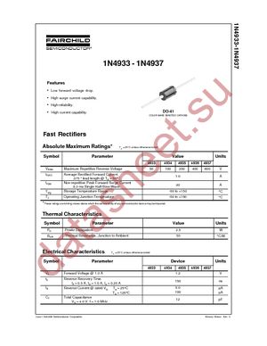 1N4937 datasheet  